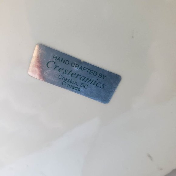 Teddy Bear Blue Ribbon Hand Craft by Cresteramics Creston BC Cookie jar - Picture 12 of 12